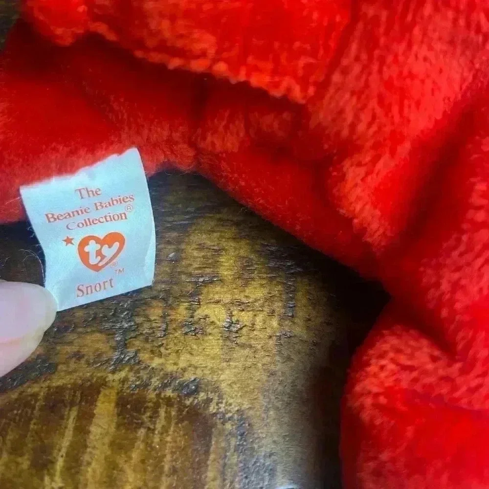 Ty Original Beanie Baby SNORT THE BULL 1995 Retired NO Ear Tag - Picture 6 of 8
